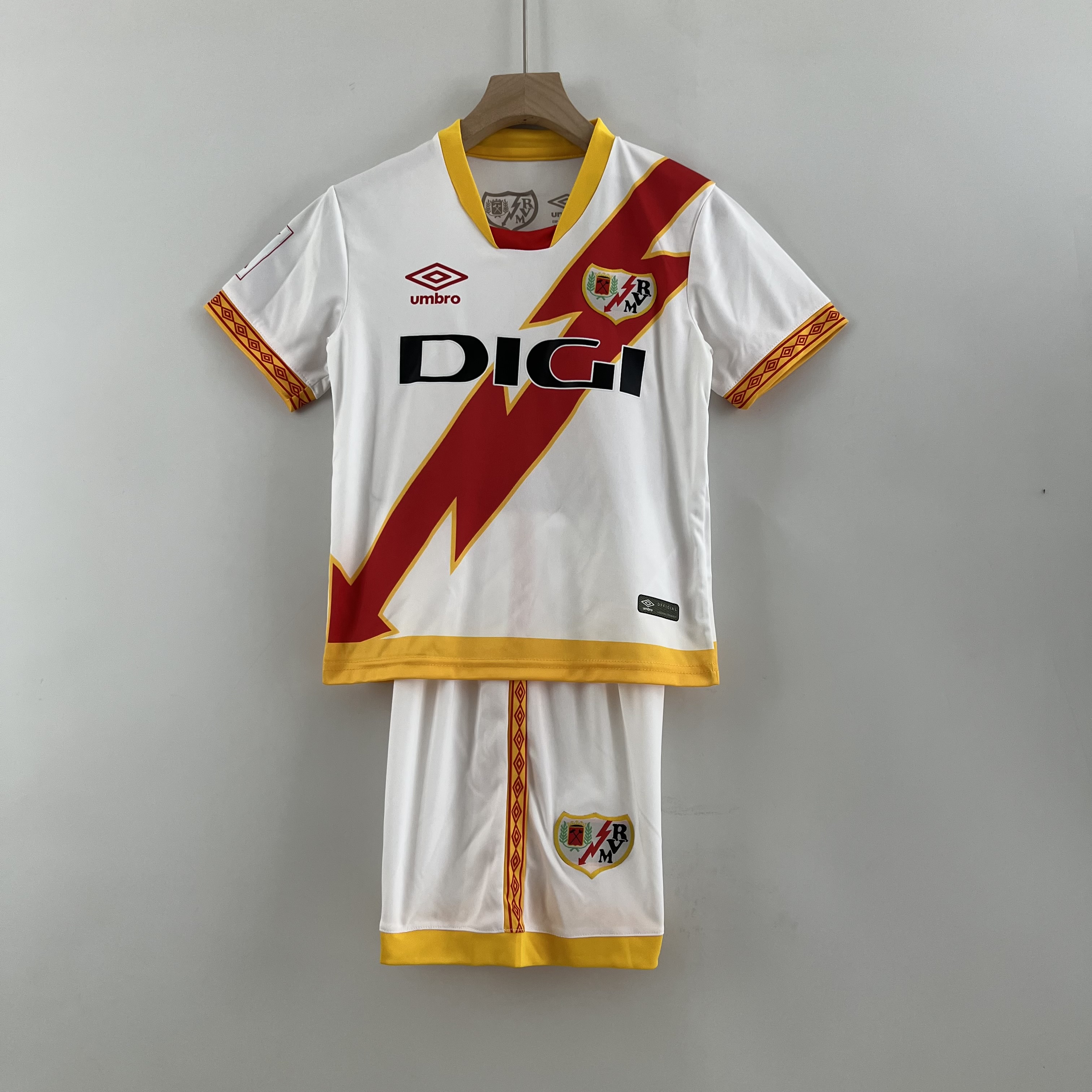 Rayo Vallecano 23-24 Home Stadium Kids Kit